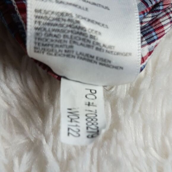 Nautica Casual Button Down Men's Medium. Red/White/ Blue Striped. 100% Cotton... - Picture 5 of 10